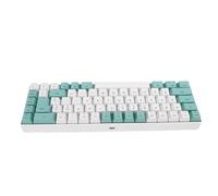 Elprico Tastiera da Gioco, Tastiera per Computer Cablata USB, Compatta Al 60% con Retroilluminazione RGB, 25 Tasti Anti-ghosting, Meccanica per PC Portatile, (Blocco colore verde bianco)