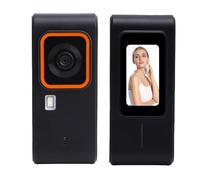 Elprico Telecamera Digitale retrò FHD 1080p, Punto da 12 MP e Fotocamera con Autofocus, Fotocamera Compatta per Principianti e Adolescenti (BLACK)
