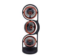 Elprico Ventilatore da Tavolo a 3 Teste, Ventilatore da Tavolo con Circolatore D'aria Ricaricabile Tramite USB con velocità Multiple, per Lavori di Studio All'aperto (GREY)