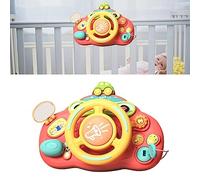 Elprico Volante Simulato, Divertente Giocattolo di Guida per lo Sviluppo Multidimensionale di Ragazze e Bambine (PINK)