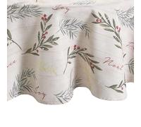 Elrene Farmhouse Living Holiday - Tovaglia in tessuto a quadri, multicolore, 152,4 x 213,4 cm, ovale
