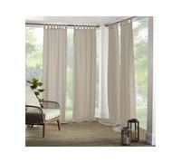 Elrene Home Fashions 026865643039 Tenda per Finestra a Pannello Singolo con Passanti Resistenti, per Interni/Esterni, Taupe, 52"x95"