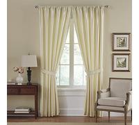 Elrene Home Fashions 026865721874 Oscurante. & Energy Efficient Foderato Tasca da Finestra Tenda Plissettata Regal Solido Pannello, Ivory, 52" x 108"