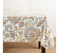 Elrene Home Fashions Ava - Tovaglia floreale giacobana resistente all'acqua e alle macchie in vinile per interni ed esterni, con retro in flanella, 152,4 x 304,8 cm, rettangolare