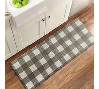 Elrene Home Fashions Farmhouse Living - Tappetino da cucina rustico, anti-fatica, 45,7 x 121,9 cm, grigio/bianco
