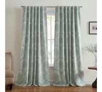 Elrene Home Fashions Giovanni Tenda a pannello oscurante per finestra con medaglione, 132 x 213 cm, salvia