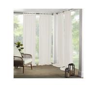 Elrene Home Fashions Matine - Tenda a pannello con passanti per interni ed esterni, 132 x 241 cm, colore: avorio