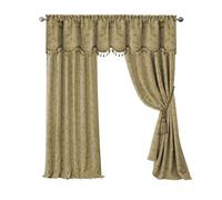 Elrene Home Fashions Mia - Tenda oscurante in jacquard, 132 x 213 cm, 1 pannello, colore: Oro