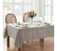 Elrene Home Fashions Tovaglia damascata, poliestere, argento, 152,4 x 213,4 cm oblunga/rettangolare