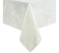 Elrene Home Fashions - Tovaglia natalizia in jacquard con stella di Natale, rettangolare, 152,4 x 304,8 cm, colore: avorio