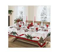 Elrene Home Fashions Villeroy & Boch Toy's Delight Tovaglia natalizia in tessuto, decorazione per la tavola delle vacanze, 152,4 x 304,8 cm, rettangolare