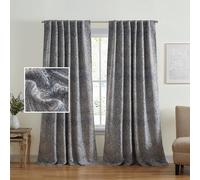 Elrene Home Fashions Vittoria - Tenda oscurante per finestra, motivo cachemire, 132 x 213 cm, colore: blu