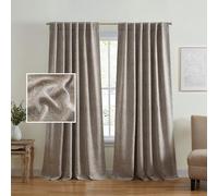 Elrene Home Fashions Vittoria, tenda oscurante per finestra, motivo cachemire, 132 x 213 cm, colore naturale