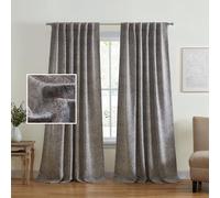 Elrene Home Fashions Vittoria, tenda oscurante per finestra, motivo cachemire, 132 x 213 cm, grigio