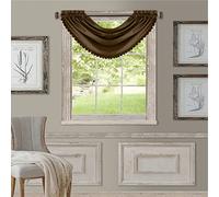 Elrene Mantovana oscurante per finestra a cascata, in poliestere, marrone cioccolato, 132,1 cm di larghezza x 91,4 cm di lunghezza (confezione da 1)