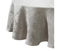 Elrene - Tovaglia damascata, Poliestere, Argento, 70 Inches Round