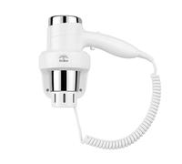 ElriBird Asciugacapelli da Parete 1600W - Phon da Hotel con Protezione Surriscaldamento, Compatto e Sicuro per Hotel, Resort, Palestre, SPA, Appartamenti in Affitto - Colore Bianco