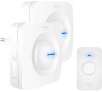 ELRO DB3000PB-P1C2W 1 Ricevitore Bianco, batterie + plug-in