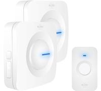 ELRO DB3000 Set di campanello senza fili - con 2x ricevitori alimentati a batteria - Bianco