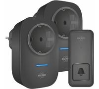 ELRO DB4000 Set campanello cinetico wireless - con 2 ricevitori plug-in con presa di corrente - Non richiede batterie