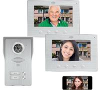 ELRO DV4000IP-2 Videocitofono WiFi-IP │ 2 Appartamenti │ Telecamera 1080P Full-HD con Visione Notturna │ Cavo a 4 Fili │ 16 Suonerie