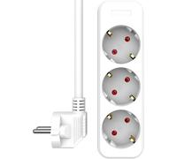 ELRO ES103 Ciabatta multipla con 3 prese e cavo da 1,5 m, protezione bambini, 3680W, certificato TÜV, bianca