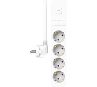 ELRO ES704 Ciabatta con 4 prese e protezione sovratensione - cavo da 1,5 m con interruttore - Protezione bambini - Spina Schuko - max. 3680 W - Certificato TÜV