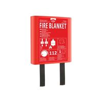 ELRO FB1212H Coperta antincendio 1,2 m x 1,2 m | Cucina, Ufficio, BBQ, Campeggio, Sicurezza d’emergenza | Conforme EN1869 | Box rigido | Fibra di vetro