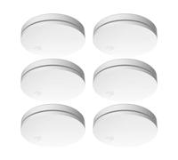 ELRO FS4610 | Set di 6 Rilevatori di Fumo | Rilevatore di Fumo più Sottile al Mondo | Batteria da 10 Anni | Conforme allo Standard Europeo EN14604 | Bianco | Set da 6 Pezzi