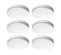 ELRO FS4610 | Set di 6 Rilevatori di Fumo | Rilevatore di Fumo più Sottile al Mondo | Batteria da 10 Anni | Conforme allo Standard Europeo EN14604 | Bianco | Set da 6 Pezzi