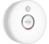 ELRO PRO PS4910 Rilevatore di fumo di design con batteria da 10 anni - Autotest automatico - Modalità notturna - Conforme alla norma europea EN14604
