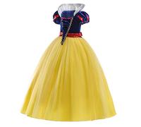ELSA & ANNA Abito da principessa per bambina - Costume da bambina congelata - Abito da principessa per bambina per feste, compleanni, travestimenti e Halloween - Abito SNWYEL04