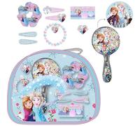 Elsa & Anna - Set di accessori per capelli per bambini, con fasce, clip, specchio e bracciale