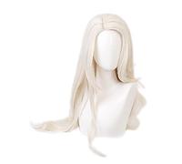 - Elsa cosplay parrucca donna lunghe parrucca bianca lattea cosplay anime cosplay parrucche resistenti al calore parrucche sintetiche di Halloween cosplay per donne