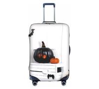 ELSMZXZD Copertura per bagagli da viaggio 3D Happy Halloween, copertura elastica per trolley, impermeabile e resistente ai graffi, adatta per trolley da 45-81 cm, 3D, M, Organizer per borse
