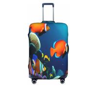 ELSMZXZD Copertura per bagagli da viaggio 3D Marine Life, copertura elastica per trolley, impermeabile e resistente ai graffi, adatta per trolley da 45-81 cm, 3D, XL, Organizer per borse