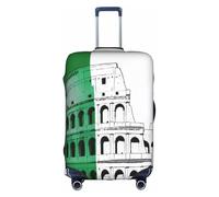 ELSMZXZD Copertura per bagagli da viaggio con bandiera italiana del Colosseo Romano 3D, copertura elastica per trolley, impermeabile e antigraffio, adatta per trolley da 45,7 a 81,7 cm, 3D, S
