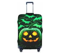 ELSMZXZD Copertura per bagagli da viaggio con fantasmi horror 3D verde, copertura per valigia, copertura elastica per trolley, impermeabile e resistente ai graffi, adatta per trolley da 45,7 a 81,7 cm