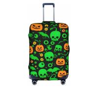 ELSMZXZD Copertura per bagagli da viaggio con fantasmi horror 3D verde, copertura per valigia, copertura elastica per trolley, impermeabile e resistente ai graffi, adatta per trolley da 45,7 a 81,7 cm