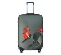 ELSMZXZD Copertura per bagagli da viaggio con fiore e libellula 3D, copertura elastica per trolley, impermeabile e antigraffio, adatta per trolley da 45,7 a 81,7 cm, 3D, S, Organizer per borse