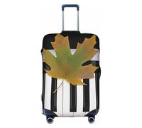 ELSMZXZD Copertura per bagagli da viaggio con note musicali 3D, copertura elastica per trolley, impermeabile e antigraffio, adatta per trolley da 45,7 a 81,7 cm, 3D, M, Organizer per borse