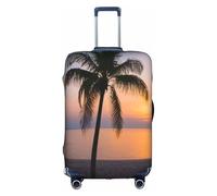 ELSMZXZD Copertura per bagagli da viaggio con palma 3D, copertura elastica per trolley, impermeabile e resistente ai graffi, adatta per trolley da 45-81 cm, 3D, L, Organizer per borse