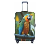 ELSMZXZD Copertura per bagagli da viaggio con pappagalli 3D, copertura elastica per trolley, impermeabile e resistente ai graffi, adatta per trolley da 45,7 a 81,7 cm, 3D, XL, Organizer per borse