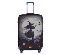 ELSMZXZD Copertura per bagagli da viaggio con strega 3D di Halloween, copertura elastica per trolley, impermeabile e resistente ai graffi, adatta per trolley da 45-81 cm, 3D, XL, Organizer per borse