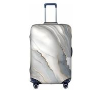 ELSMZXZD Copertura per bagagli da viaggio con texture effetto marmo 3D, copertura elastica per trolley, impermeabile e resistente ai graffi, adatta per trolley da 45,7 a 81,7 cm, 3D, S, Organizer per