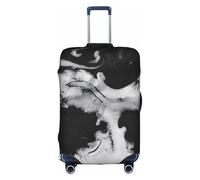 ELSMZXZD Texture 3D effetto marmo. Copertura per bagagli da viaggio, copertura elastica per trolley, impermeabile e resistente ai graffi, adatta per trolley da 45,7 a 81,7 cm, 3D, L, Organizer per