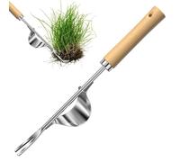 Elsrantor Sarchiatore in Acciaio Inox, Estirpatore Erbacce da Giardino, Strappa Rimuovi Erbacce, Sarchiatrici con Manico in Legno, Estrattore Sarchiatrice Manuale, per Scavare, Estirpare, Allentare