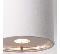 Applique Wandleuchte Blendarm Nero Bianco Nichel Lucidato E27 Tessuto Metallo