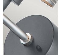 Elstead Applique da esterni Saturne, grigio/argento ELSTEAD