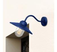 Elstead Applique da esterno Klampenborg, blu, lanterna, acciaio inox ELSTEAD